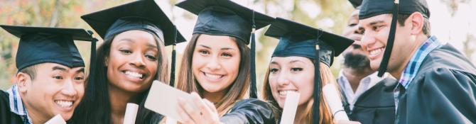 Vision of a Learner Part 1 reg hero - graduates taking a selfie