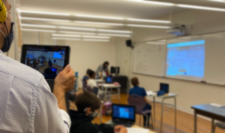 Photo of a virtual classroom observation